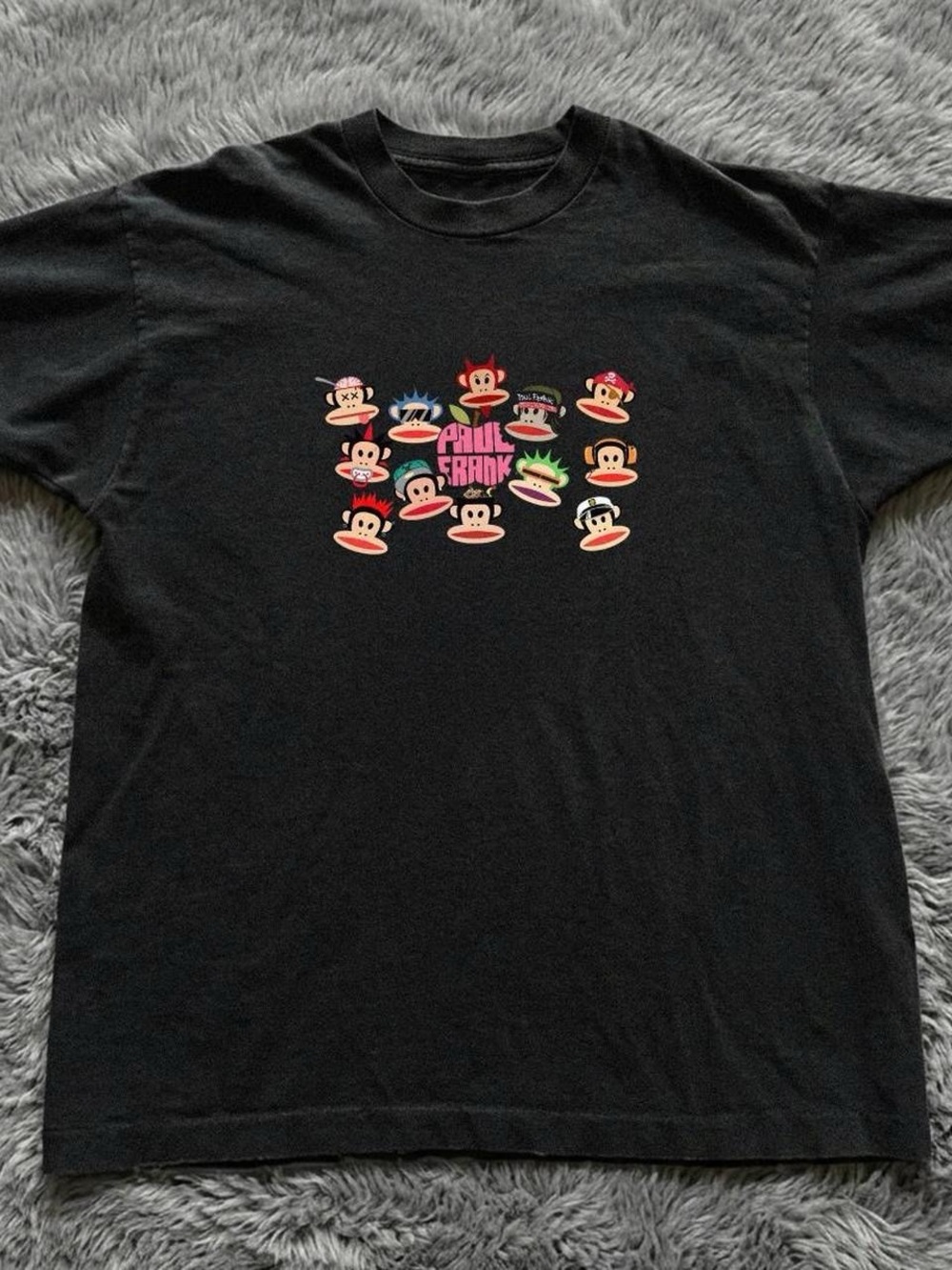 Paul Frank Black Short Sleeve Graphic Tee